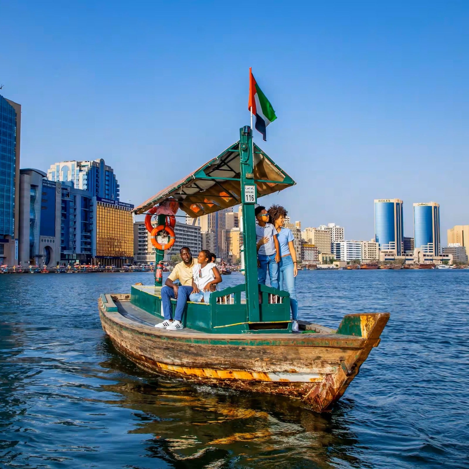 Abra Boat Ride in Dubai City Tour With Guide